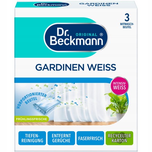 DR BECKMANN  Wybielacz do firan w saszetkach 3x40g DE /8/