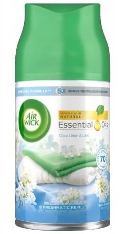 AIR WICK Fresh Matic automatyczny odświeżacz powietrza zapas 250ml Linen & Lilac /6/