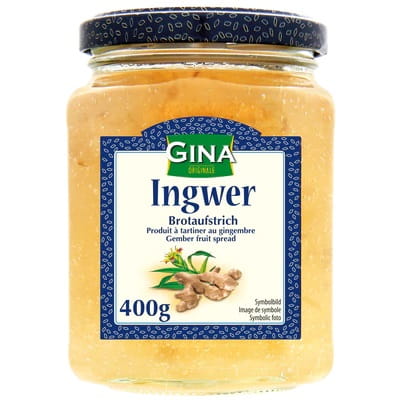 GINA   Konfitura tradycyjna Imbir Ingwer 400g DE