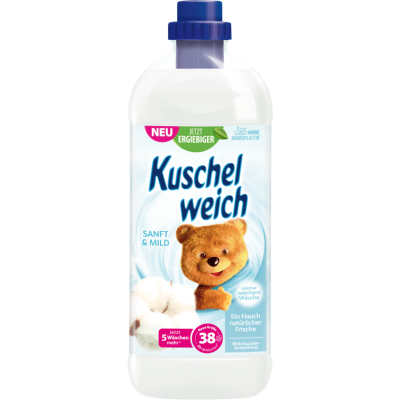 Kuschelweich  Płyn do płukania 1l 38 płukań Sanft&Mild biały DE /12/