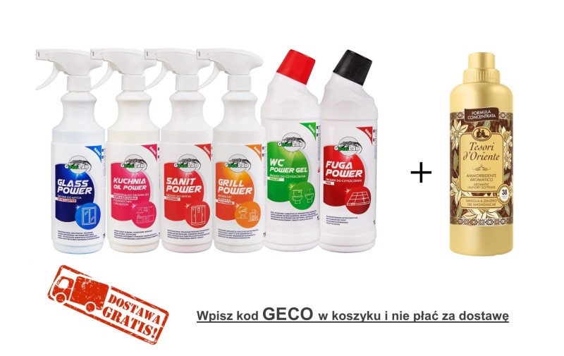 Zestaw GecoLab + TESORI D’ORIENTE Vaniglia & Zenzero – Czystość w domu i zmysłowy zapach tkanin - Sklep i hurtownia FH German