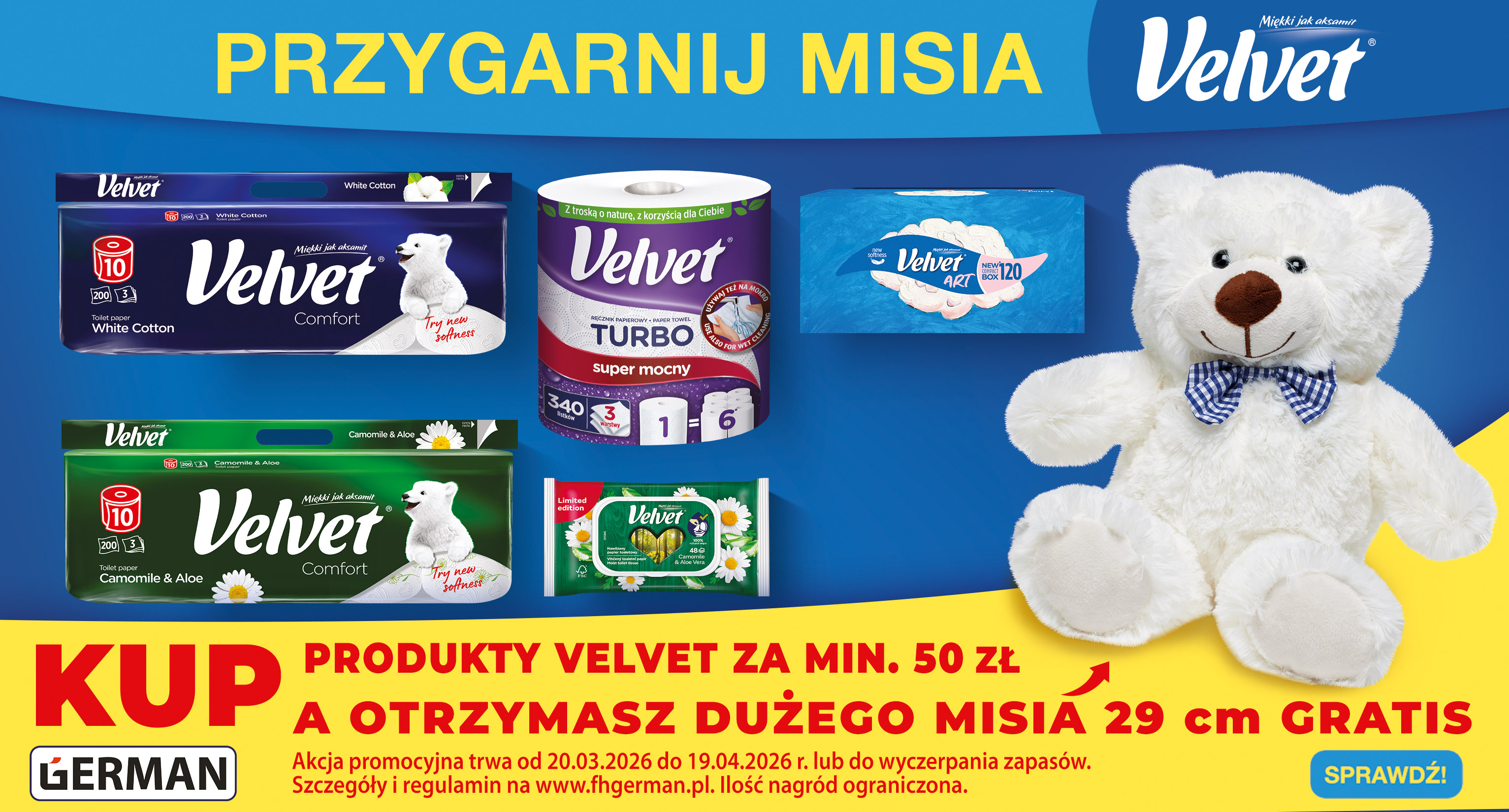 Velvet mis Chemia z Niemiec - Sklep i hurtownnia German